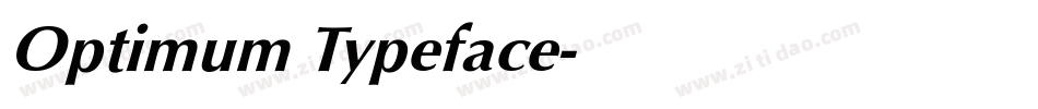 Optimum Typeface字体转换